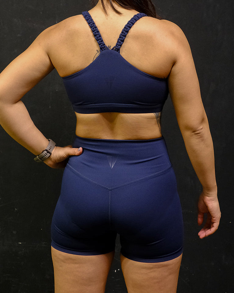 Utility Twist Sports Bra (Midnight Navy)