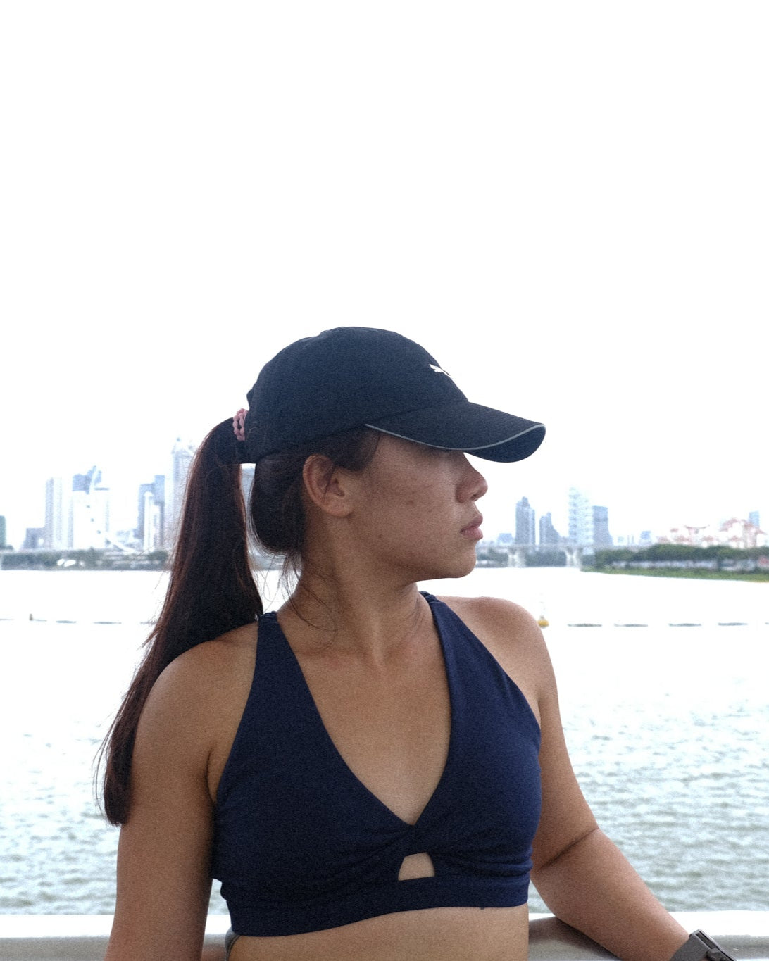 Utility Twist Sports Bra (Midnight Navy)
